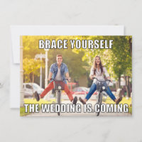 Funny Meme Style Photo Wedding Save the Date