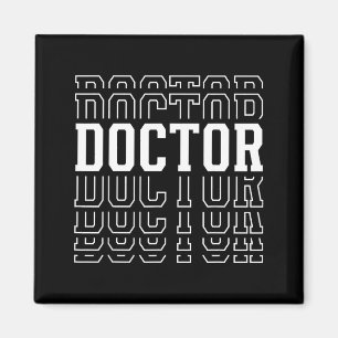 Funny Men Doctor Layered Text Medical Magnet