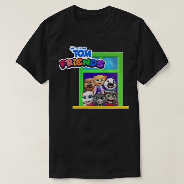 Funny Men Movies My Talking And Friends Tom Love Y T-Shirt (Design Front)