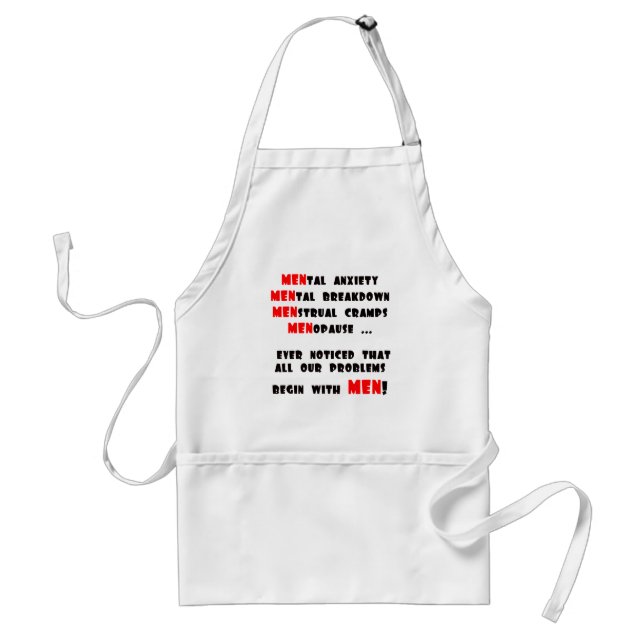 Funny Men T-shirts Gifts Adult Apron (Front)