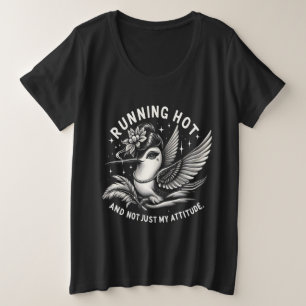 Funny Menopause Hot Flash Plus-Size Tee