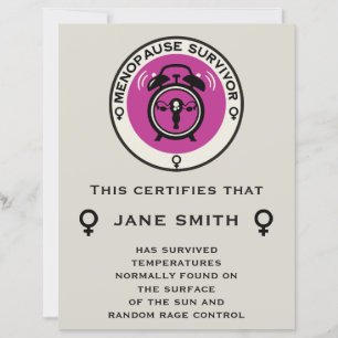 Funny Menopause Office Survivor