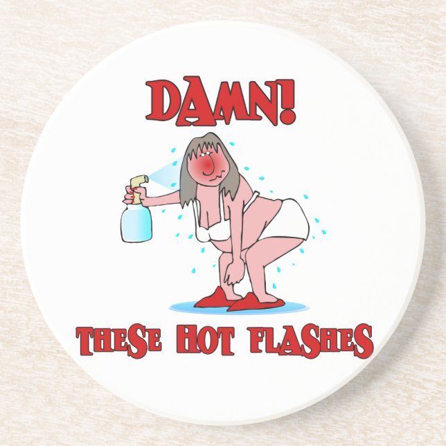 Funny Menopause Sandstone Coaster (Front)