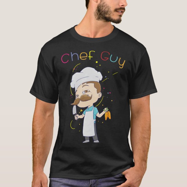 Funny Mens Chef Design birthday boy master chef  T-Shirt (Front)
