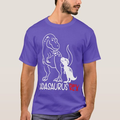 Funny Mens Fathers Day Dadasaurus Rex Dinosaur T_Shirt