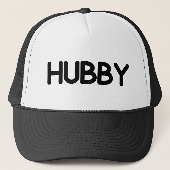 Funny men's hubby hat (Front)