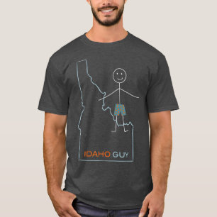 Funny Mens Idaho Design ID Boys Idaho Souvenir  T-Shirt