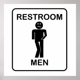 Bathroom Sign Posters | Zazzle