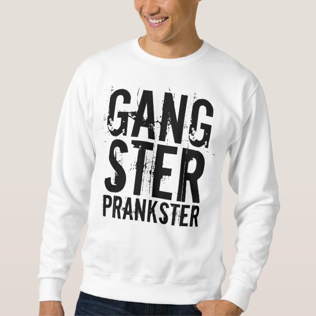 Funny men's T-shirts GANGSTER PRANKSTER (Front)