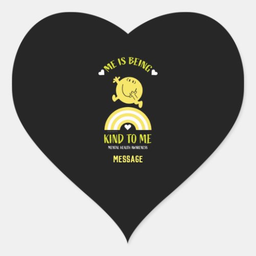 Funny Mental health awareness Hr Support  Heart Sticker