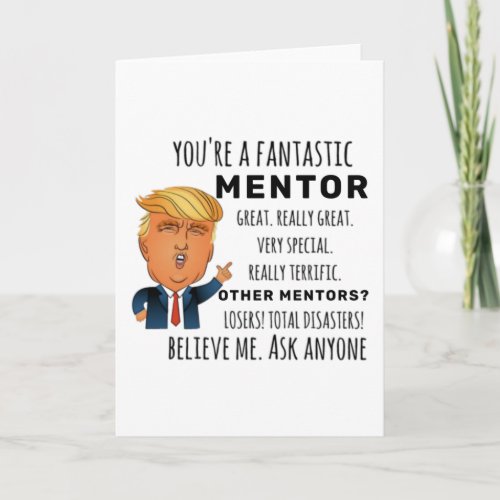 Funny Mentor Birthday Best Gift Card