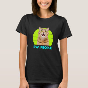 Funny Meow Surprised Cat, Ew. People Illustration T-Shirt