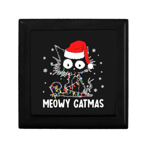 Funny Meowy Catmas Cat Christmas Shirts for Boys g Gift Box