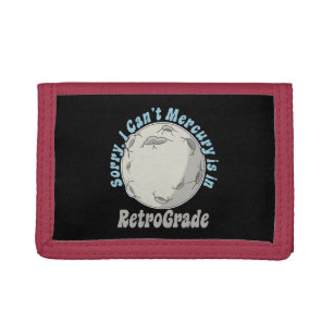 Funny Mercury Retrograde Trifold Wallet