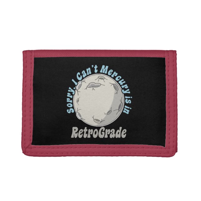 Funny Mercury Retrograde Trifold Wallet (Front)