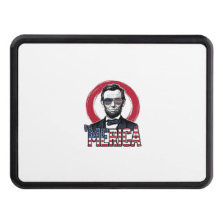 Funny Merica Patriotic President Vintage Vector De Hitch Cover