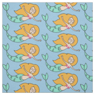Funny Mermaid custom color fabric