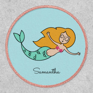 Funny Mermaid custom name & color Patch