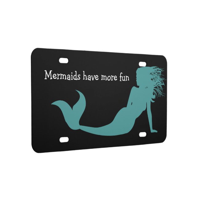 Funny Mermaids Fantasy License Plate (Right)