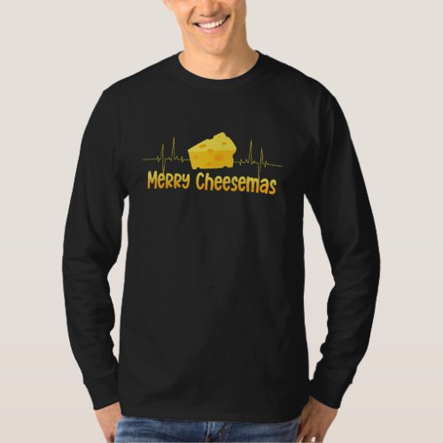 Funny Merry Cheesemas For Adults Kids Cheese Dairy T_Shirt