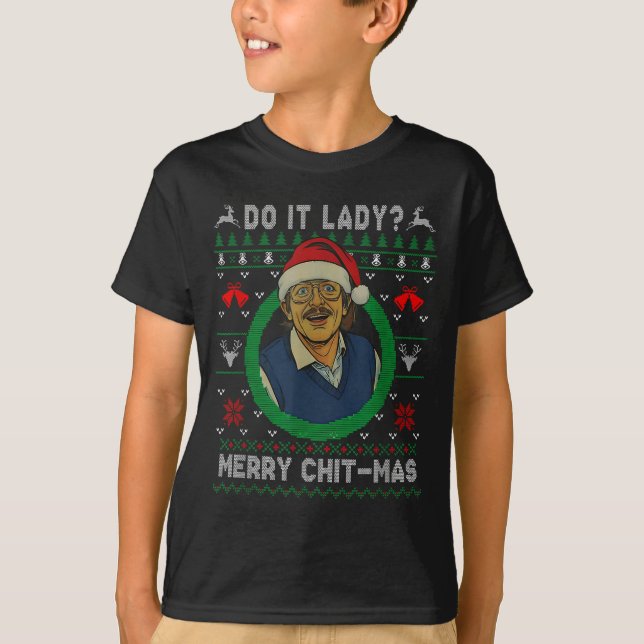 Funny Merry Chit-mas Ugly Christmas Sweater  (Front)