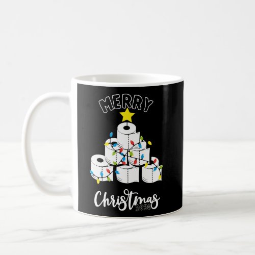 Funny Merry Christmas 2020 Toilet Paper Tree Light Coffee Mug