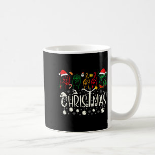 Funny Merry Christmas Asl Tee American Sign Langua Coffee Mug