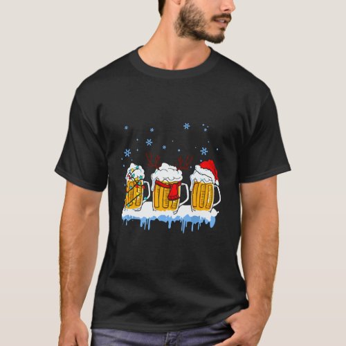 Funny Merry Christmas Beer T_Shirt