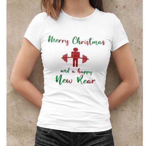 Funny Merry Christmas Fitness Gym Shirt