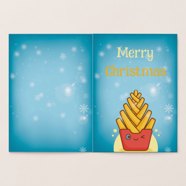 Funny Merry Christmas Foil Card (Inside)