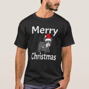 Funny Merry Christmas French Bulldog Dog Lover Ani T-Shirt