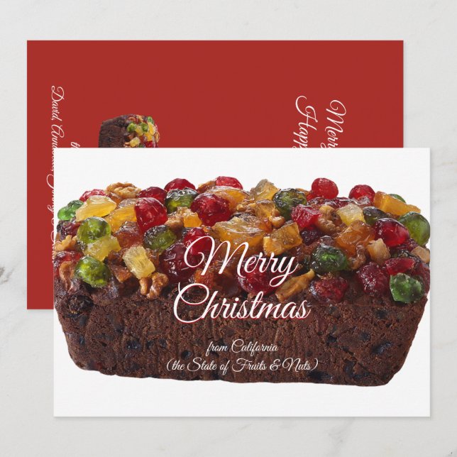 Funny Merry Christmas from California Holiday Card (Front/Back)