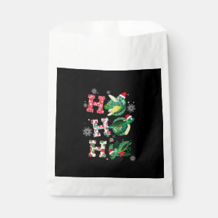 Funny Merry Christmas HO HO HO Turtle Santa Favor Bag