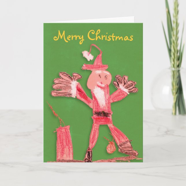 Funny Merry Christmas Holiday Card (Front)