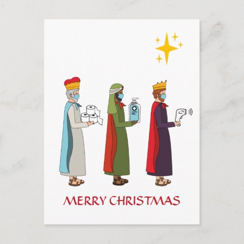 Funny Merry Christmas Three Kings Greeting Card