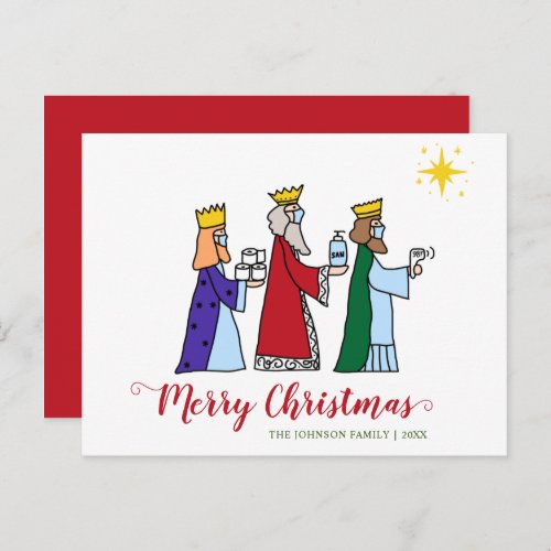 Funny Merry Christmas Three Kings Holiday Card