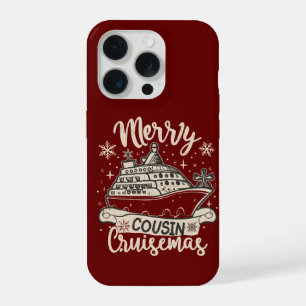 Funny Merry Cousin Cruisemas Xmas Boat Trip crew iPhone 15 Pro Case