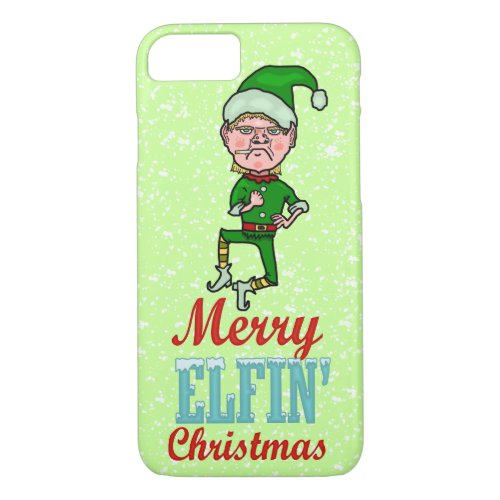Funny Merry Elfin Christmas Bah Humbug iPhone 87 Case