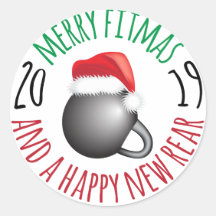 Funny Merry Fitmas and Happy New Rear 2019