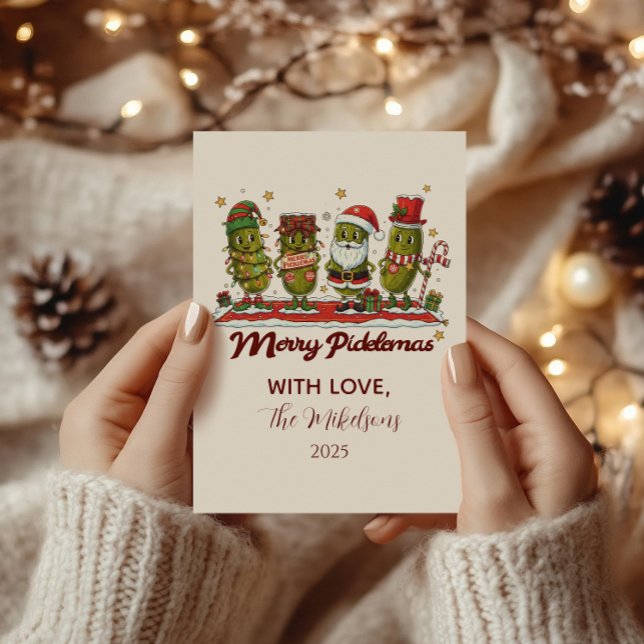 Funny Merry Picklemas Christmas Holiday Card (Creator Uploaded)