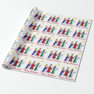 Funny Merry Quarantine Christmas 2021 Three Kings Wrapping Paper