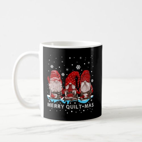 Funny Merry Quilt_Mas Christmas Gnomes Gift Idea F Coffee Mug