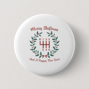 Funny Merry Shiftmas And A Happy New Quote Mechani Button