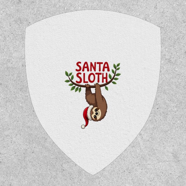 Funny Merry Slothmas Sloth Lazy Animal Kawaii Chri Patch (Front)