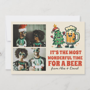 Funny Merry Xmas Groovy Photo Christmas  Card