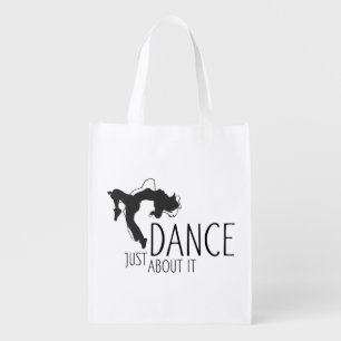 Funny Message - Just Dance About It 1 Grocery Bag