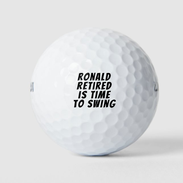 Funny Message Personalized Name Golf Balls (Front)