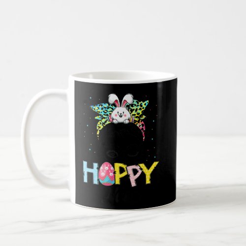 Funny Messy Bun Hair One Hoppy Nana Bunny Happy Ea Coffee Mug