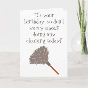 Funny Messy People Birthday Card