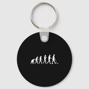 Funny Metal Detecting Art For Men Women Adult Meta Keychain